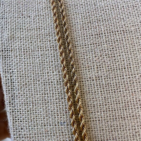 Victorian Pearl Slide Necklace Pocket Watch Chain 14k Yellow Gold 24" 18.7g - Picture 14 of 16